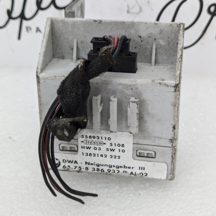 BMW E46 M3 330ci 328ci 325ci 323ci 320i Anti Theft Inclination Angle Tilt Indicator Sensor Module 8386932