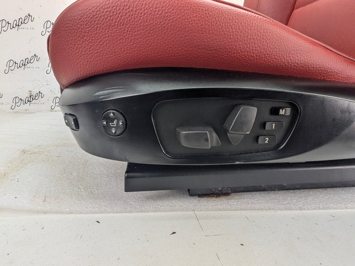 BMW E92 M Sport Interior Seats Set Coral Red Leather 8695884/6970729/6970730/9168956/6962584/7119846/7119815