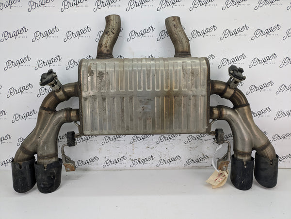BMW F97 X3 M S58 Engine Rear Valved Black Tip Exhaust Muffler Silencer 8093523 *Damaged*