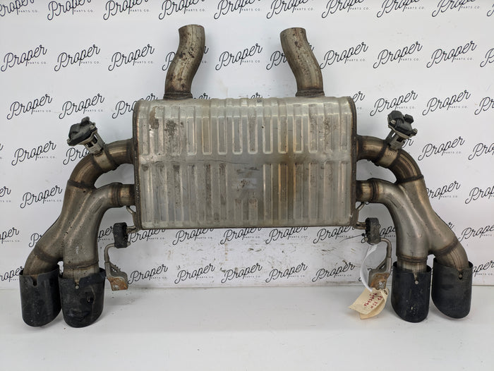 BMW F97 X3 M S58 Engine Rear Valved Black Tip Exhaust Muffler Silencer 8093523 *Damaged*