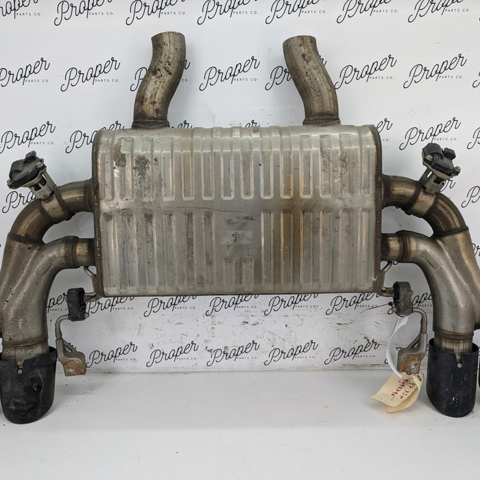 BMW F97 X3 M S58 Engine Rear Valved Black Tip Exhaust Muffler Silencer 8093523 *Damaged*