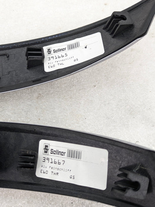 BMW E60 E61 M5 550i 535xi 530xi 525xi Aluminum Shadow Interior Console Door Vent Trim Set