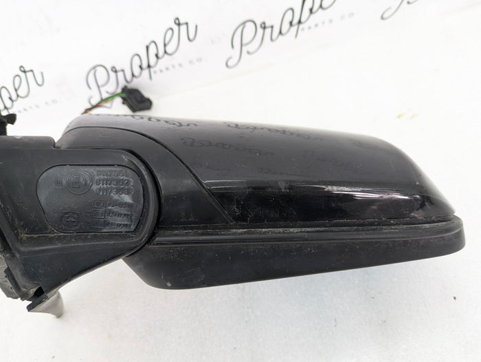BMW E46 330i 328i 325i 323i Sedan/Wagon Left Side View Wing Mirror Black 51167153087