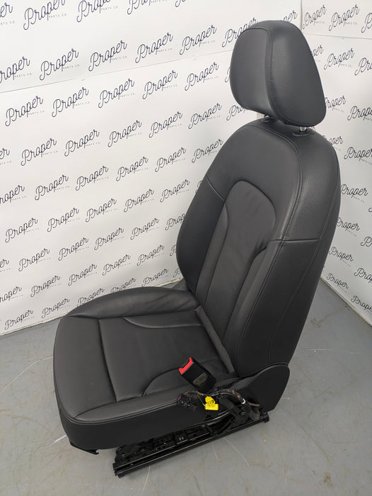 2018 Audi 8U Q3 Front Black Leather Seats Set Left Right Complete