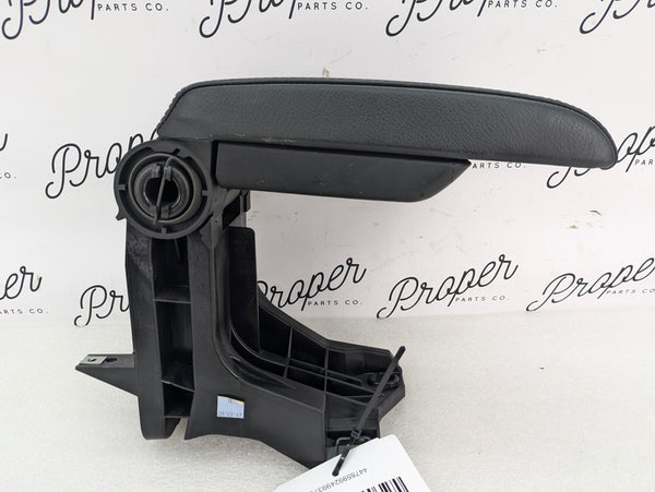 BMW E46 M3 330Ci 328i 325i 323i 320i Black Leather Center Console Armrest & Mount 8213678