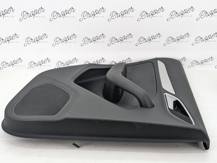 2016-2018 Audi 8U Q3 Left Rear Interior Door Panel Card Black 8U0867305