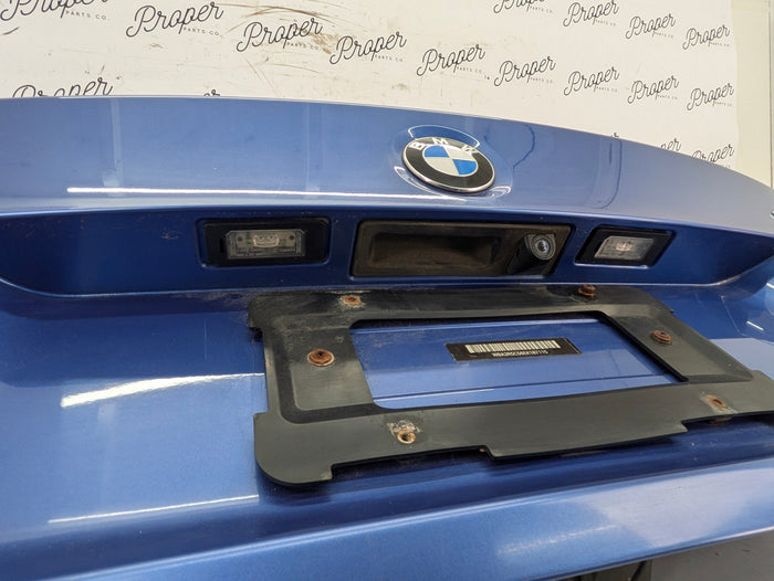 BMW F32 435xi 440xi 430xi 428xi Trunk Lid W/Camera & Wiring Harness Estoril Blue (B45) 41007381193