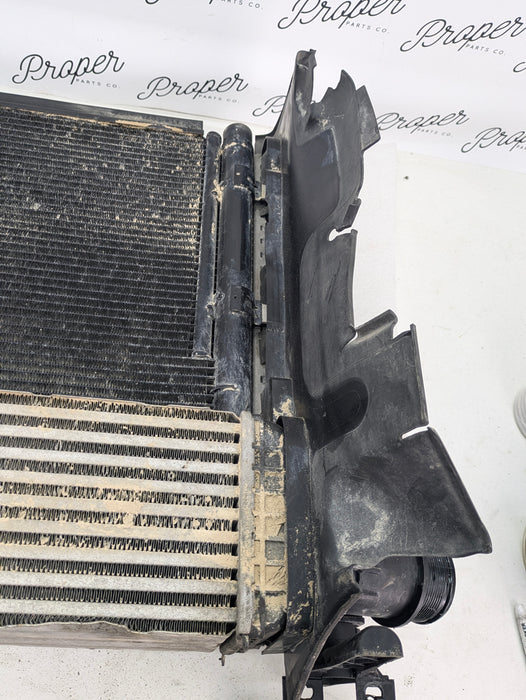 2018 Audi 8U Q3 Engine Motor Air Cooling Radiator Assembly & Turbo Intercooler 8K0121251/8U0145803/8U0121283
