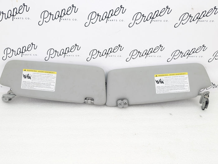 2018 Audi 8U Q3 Sun Visor Set Left Right Pair Light Grey 8K0857552/8K0857551