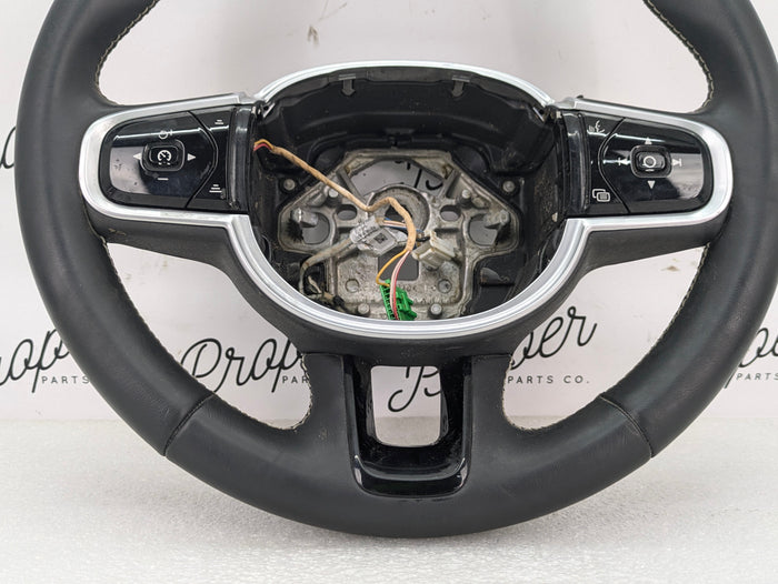 2021 Volvo V60 T6 R-Design Black Leather Steering Wheel & Buttons 32288776