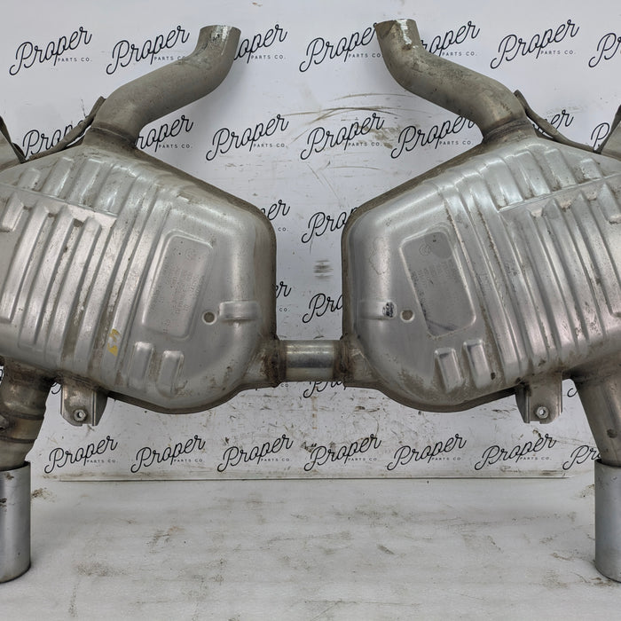 BMW E90 335xi 335i N55 Exhaust Dual Mufflers 7594771