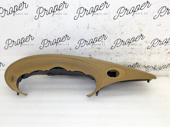 Porsche 996.2 911 Carrera 4 Dashboard Instrument Gauge Cluster Surround Trim Savanna Beige Leather 99655205903