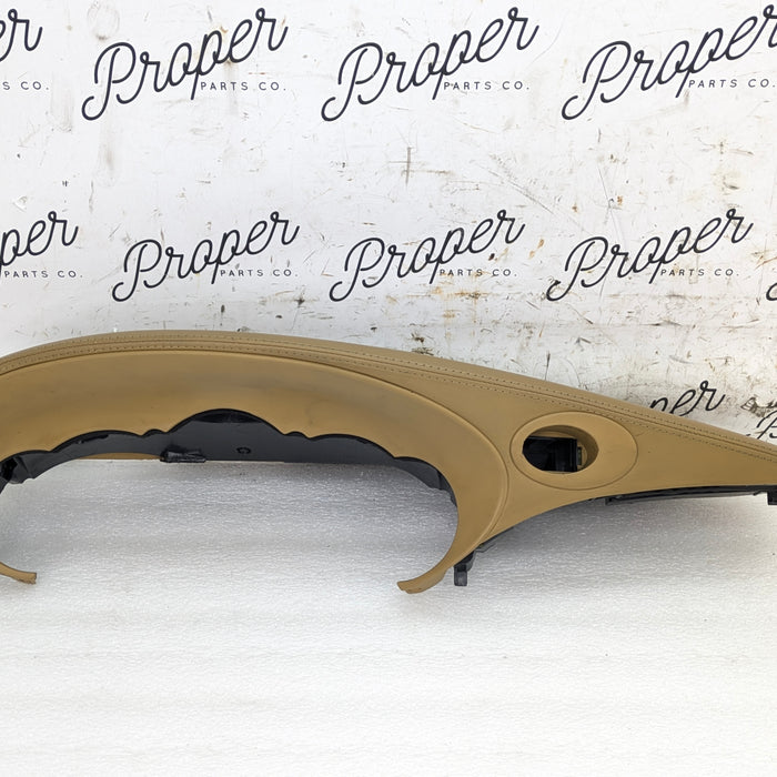Porsche 996.2 911 Carrera 4 Dashboard Instrument Gauge Cluster Surround Trim Savanna Beige Leather 99655205903