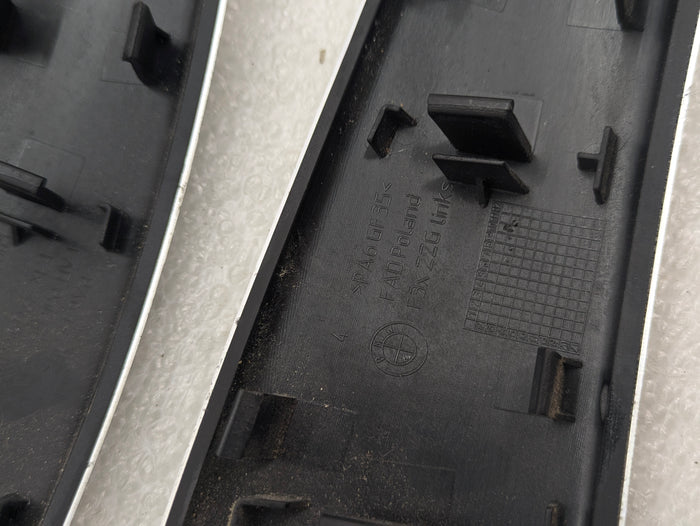 BMW F32 F33 435xi 428xi 440xi 430xi M Sport Aluminum Hexagon & Blue Interior Trim Set