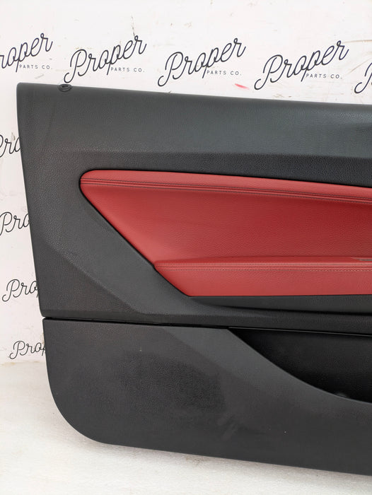 BMW F22 228xi M235xi 230xi M240xi M Sport Coral Red Dakota Leather Interior Seat & Door Panel Set *NOTE*