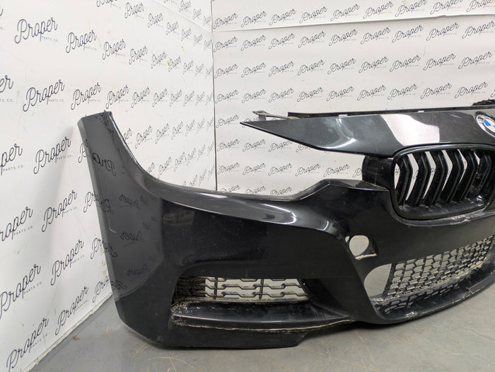 BMW F30 F31 3 Series M Sport Front Bumper Black Sapphire Metallic (475) *DAMAGED*