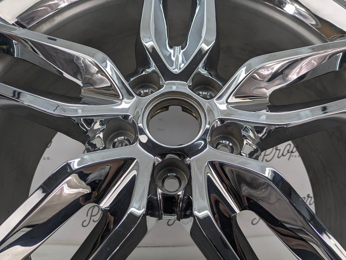 Chevrolet C7 Corvette Stingray Rear Wheel Rim Chrome Split 5-Spoke 20