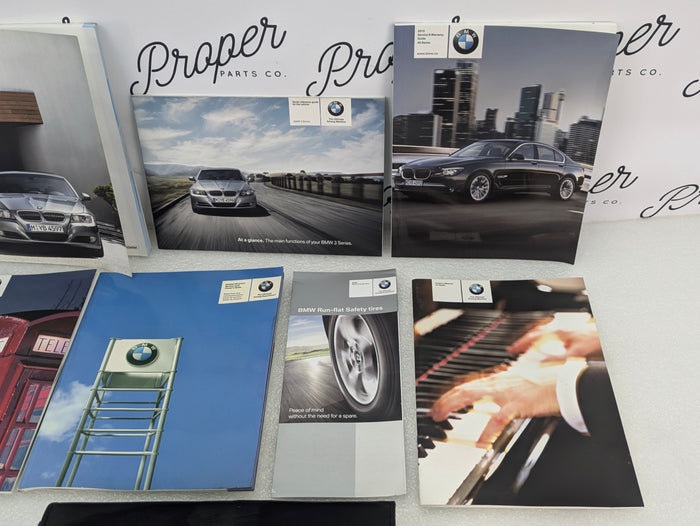 BMW E90 3 Series LCI Owners Manuals & Leather Case