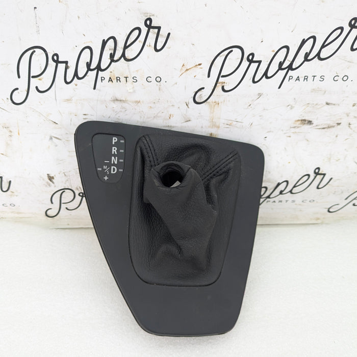 BMW E90 E91 E92 E93 3 Series Automatic Shifter Trim Cover & Boot Black 7155643
