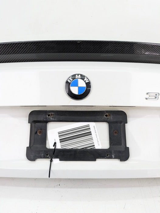 BMW E92 M3 335i 328i LCI Coupe Trunk Lid W/Aftermarket Spoiler Alpine White (300) 41627254428