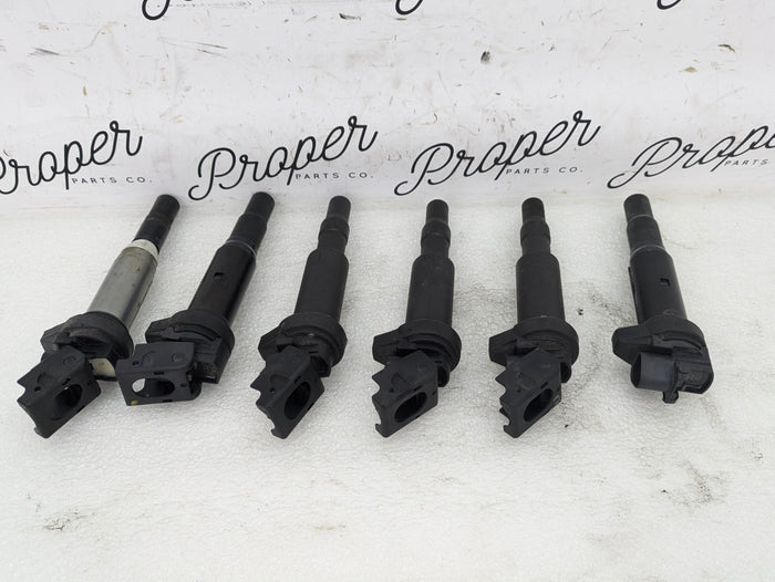 BMW E46 E82 E88 E90 E91 E92 E93 M3 335i Ignition Coil Set Of 6 7594937 *Damaged*