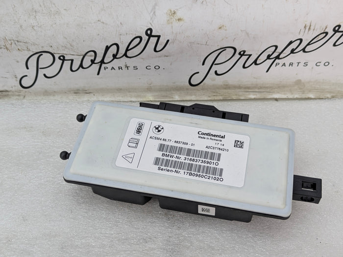 2018 BMW F32 430xi Dashboard Air Bag Control Module 6837359