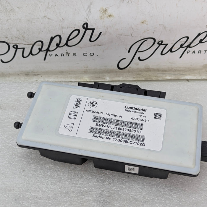2018 BMW F32 430xi Dashboard Air Bag Control Module 6837359