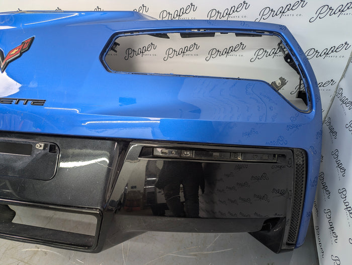 Chevrolet C7 Corvette Stingray Rear Bumper Cover Laguna Blue Tintcoat (G7H) 23452911
