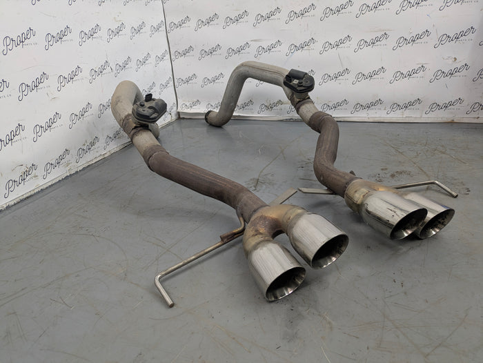 Chevrolet C7 Corvette Stingray Z51 Left/Right Straight Pipe Exhaust Muffler Pair Set W/Actuators 84897442 *NOTE*