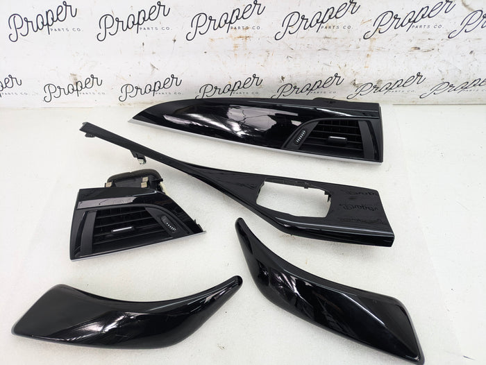 BMW F22 228xi M235xi 230xi M240xi Interior Gloss Black Trim Cover Set
