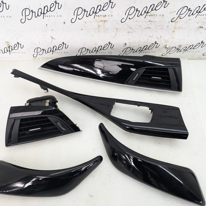 BMW F22 228xi M235xi 230xi M240xi Interior Gloss Black Trim Cover Set