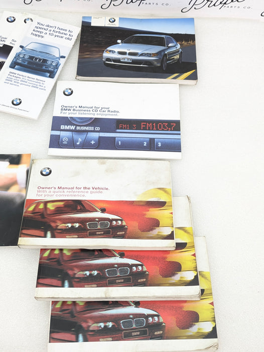 BMW E46 330Ci 325Ci 323Ci Misc. BMW Owners Manual Radio Booklet & Pamphlets Set 01410158112
