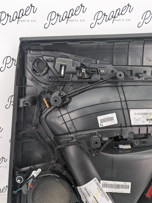 2016-2018 Audi 8U Q3 Left Rear Interior Door Panel Card Black 8U0867305