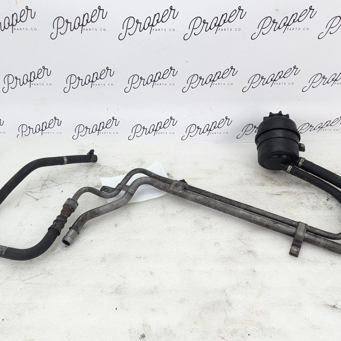 BMW E60 E61 M5/E63 E64 M6 Power Steering Fluid Intake & Cooler Return Lines W/Reservoir 32412282816/32412228855