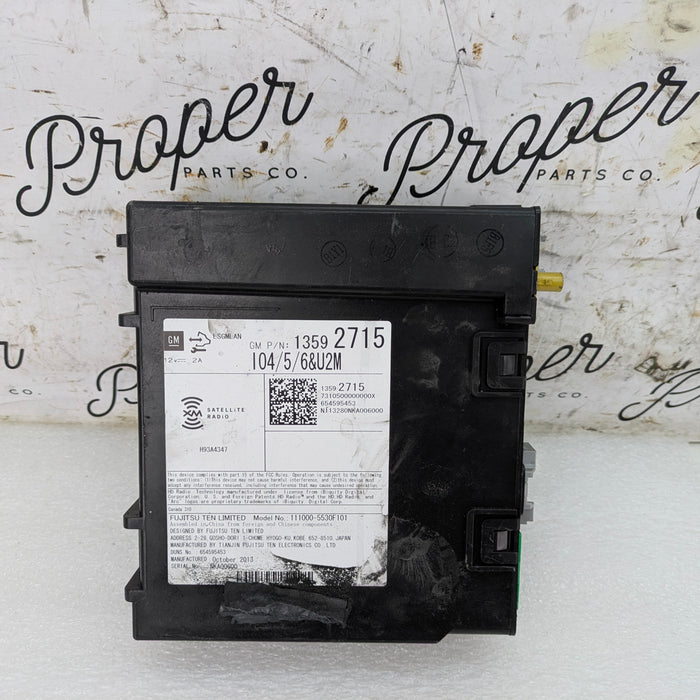 Chevrolet C7 Corvette Stingray Z51 AM/FM Radio Receiver Module 13592715