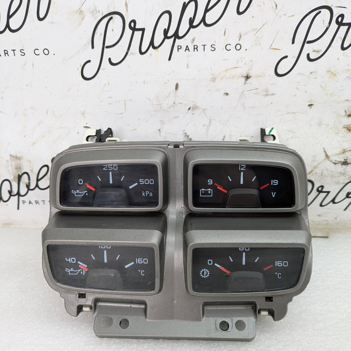 2015 Chevrolet 5th Gen Camaro 2SS V8 Console Oil Pressure Temperature Volt Silver Gauges 22988834 *Scratch*
