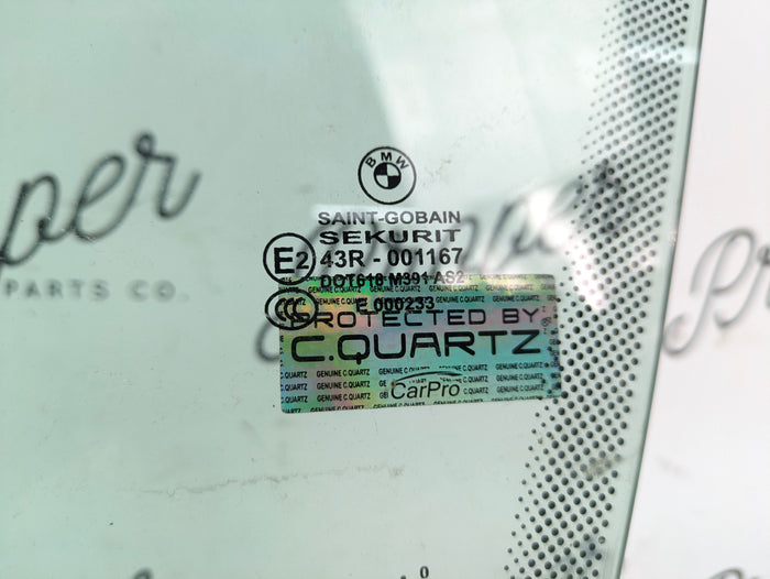 BMW E93 335is 335i 328i M3 Convertible Left/Driver Side Front Window Glass 51337145921
