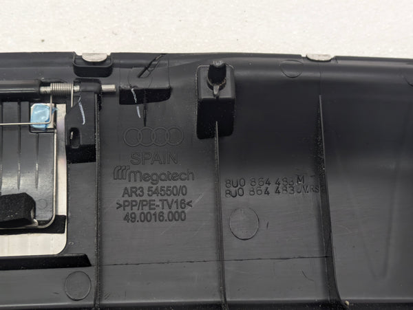 2018 Audi 8U Q3 Rear Trunk Lower Body Floor Latch Sill Plate Trim 8U0864483M