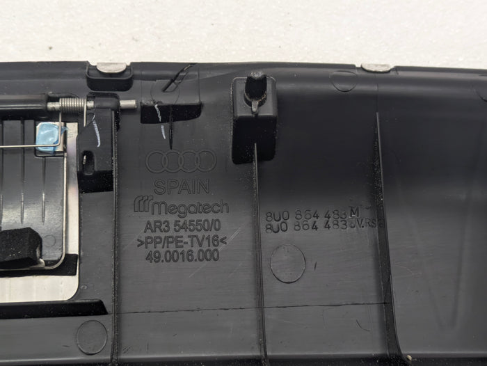 2018 Audi 8U Q3 Rear Trunk Lower Body Floor Latch Sill Plate Trim 8U0864483M
