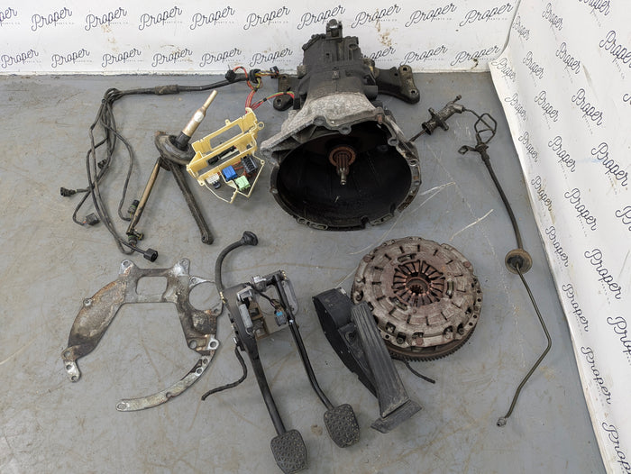 BMW E46 325ci M54 5-Speed Manual Swap Kit Zf Transmission/Clutch/Pedals/Harness/Shifter Linkage/Master Cylinder 1434404/7523224/2229128/1163870/6758822/6762481/1434109