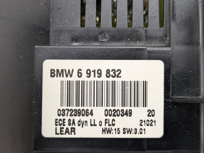 BMW E46 M3 330ci 328ci 325ci 323ci 320i Euro LCM Light Control Module Headlight Front & Rear Fog Light Switch Control Panel HW 15 SW 3.01 6919832