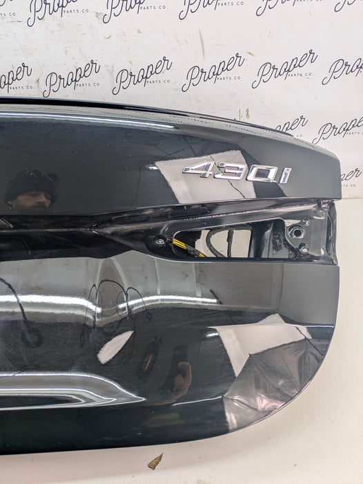 BMW G22 G82 430ix M440ix M4 Rear Trunk Lid W/Spoiler & Camera Black Sapphire Metallic (475) 41007956379