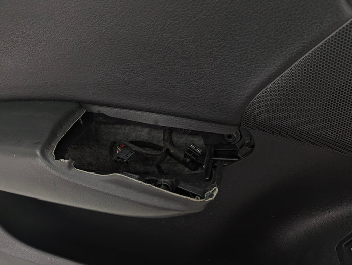 2016-2018 Audi 8U Q3 Left Front Driver Interior Door Panel Black 8U1867105 *Damage*