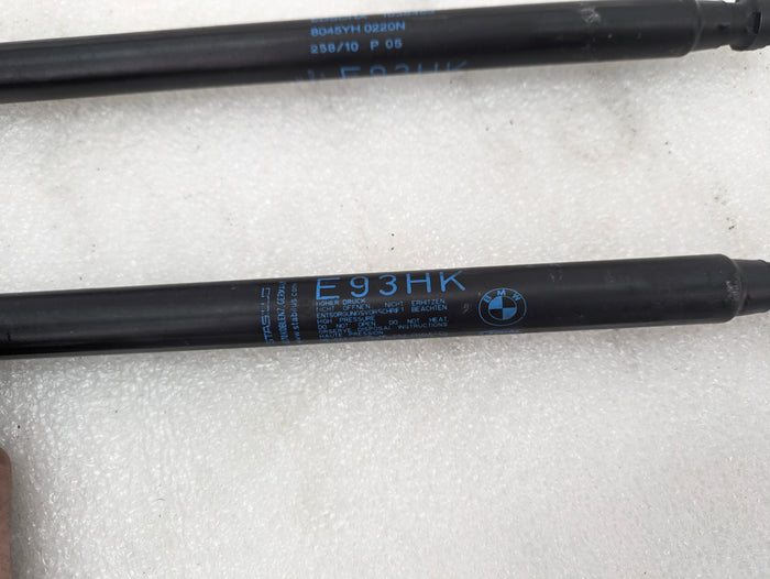 BMW E93 335is 335i 328i M3 Convertible Trunk Lid Strut Set 7129215