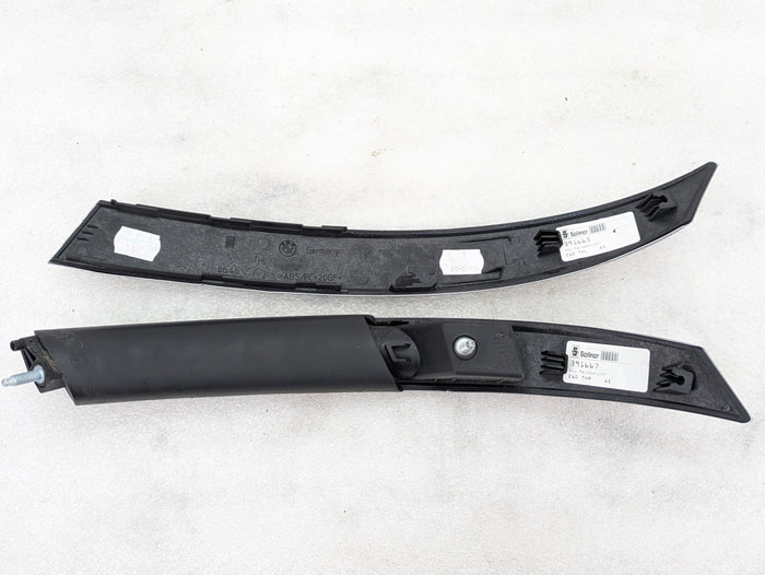 BMW E60 E61 M5 550i 535xi 530xi 525xi Aluminum Shadow Interior Console Door Vent Trim Set