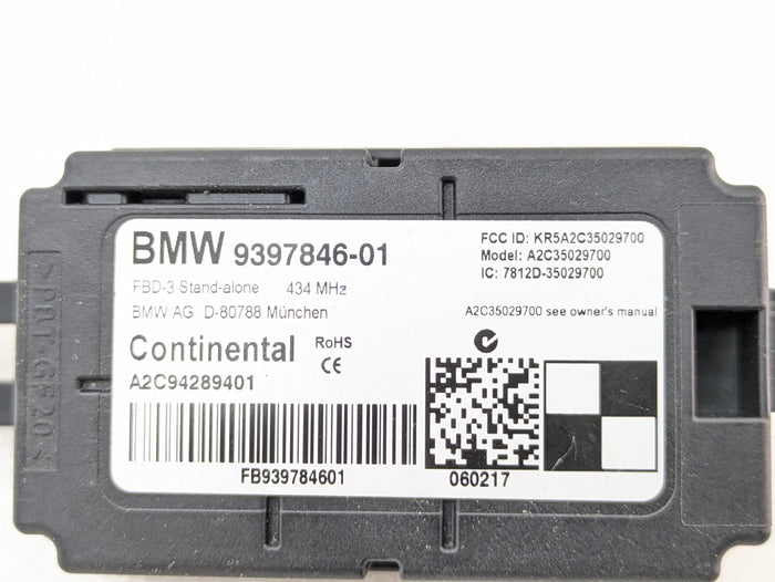BMW F32 435xi 430xi 440xi 428xi Radio Remote Control Receiver Module 434 MHz 9397846