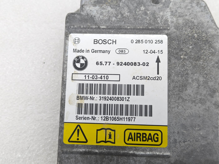 BMW E70 E71 X5 X6 M 5.0iX 4.8iX 35iX Airbag Control Unit Module 9240083