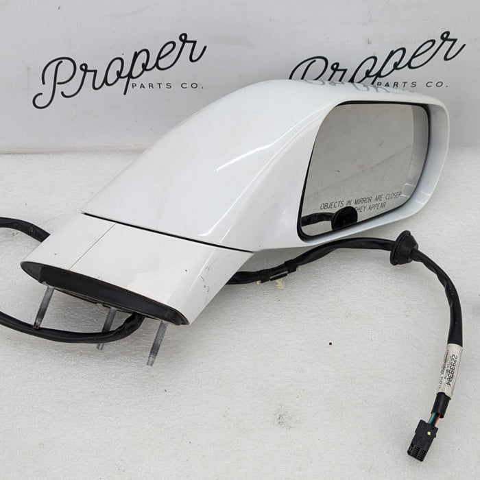 Chevrolet C7 Corvette Stingray Right/Passenger Side View Mirror Assembly Arctic White (G8G) 22939304 *DAMAGED*