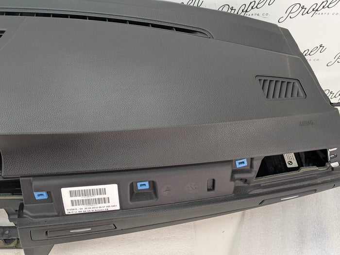 BMW E92 E91 E90 335xi 330xi 328xi 325xi 323i M3 Black Non-iDrive/Non-Navigation/Single Scoop Dashboard & Airbag 7143779