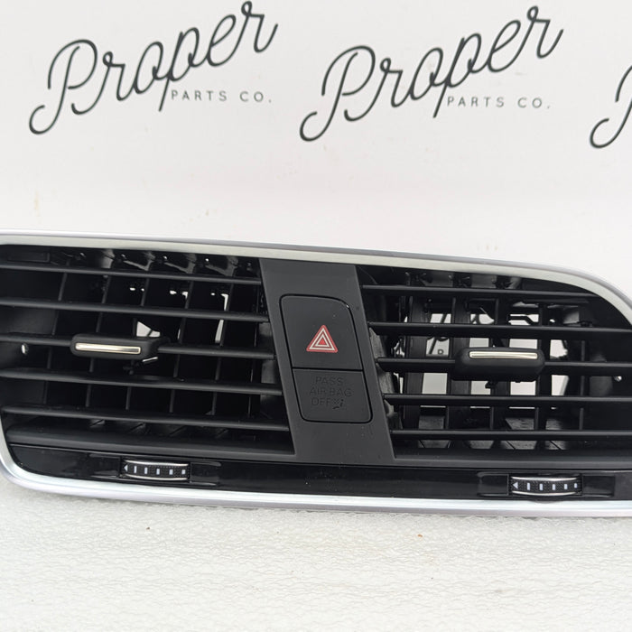 2016-2018 Audi 8U Q3 Front Center Vent Heater A/C Grille & Hazard Switch Button 8U1820951